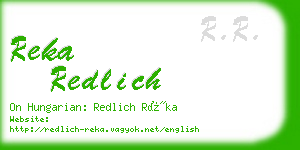 reka redlich business card